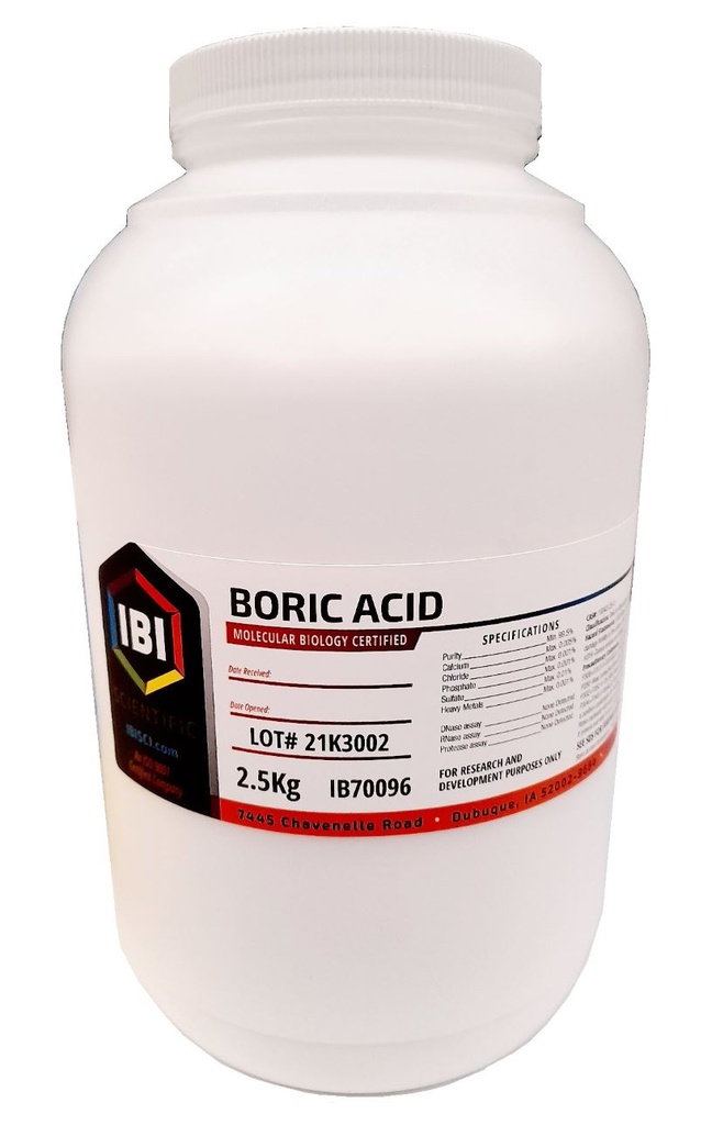 [IB70096] acido borico 2.5kg. ibi scientific