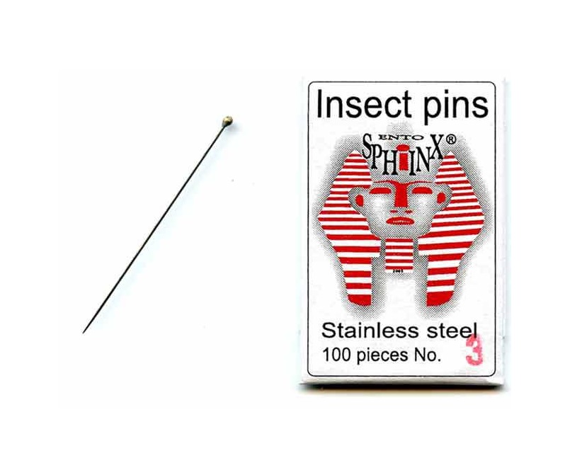 Alfileres Entomológicos Acero Esmaltado Varios Tamaños Luzeren