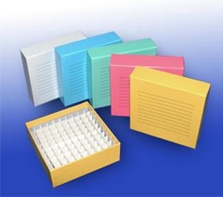 Caja Criogénica de Cartón 81 Tubos de 1.5/2.0 ml - Biologix