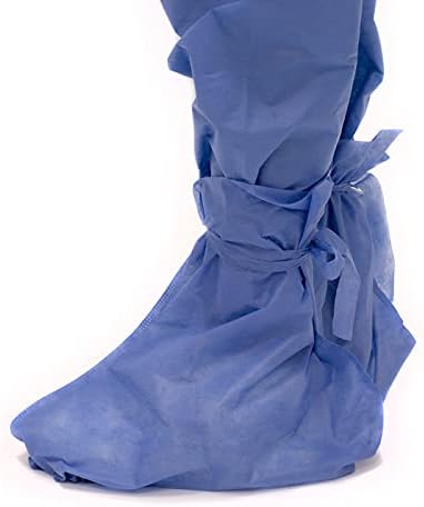 bota desechable para hospital no estéril con cintas para sujetar, paquete con 25 pares 