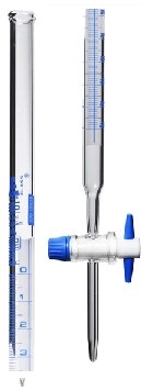 bureta schellbach de vidrio boro 50ml. eisco.