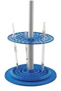 portapipetas rotatorio pp azul. eisco.