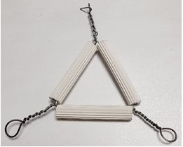 [EIS-7107] triangulo de porcelana 62mm. eisco.