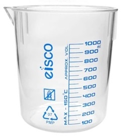 vaso de precipitado de tpx 1000ml. eisco.