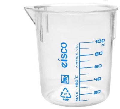 vaso de precipitado de plastico 100ml. eisco.