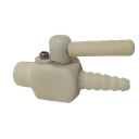 Válvula de Espiga 1/2" NPT Resistente a Químicos con Sellos de Viton