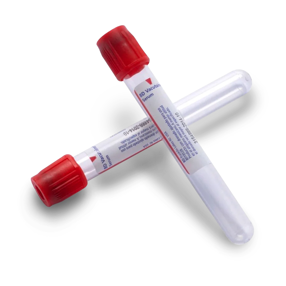 tubo rojo con activador de coágulos, 16x100mm, 10.0ml