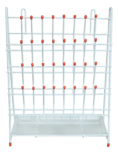 [LUZ-2237] Escurridor de alambre 32 lugares c/charola Luzeren