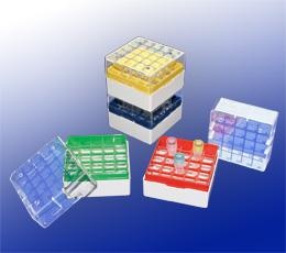 Caja Criogénica de Policarbonato para 25 Tubos de 1.5/2.0 ml - Biologix