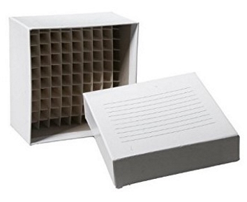 [90-1300] Caja Criogénica Cartón Blanca 100 Tubos Biologix