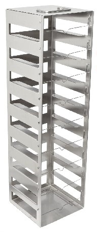 [NAL-5036-0009] soporte vertical para 9 criocajas. nalgene
