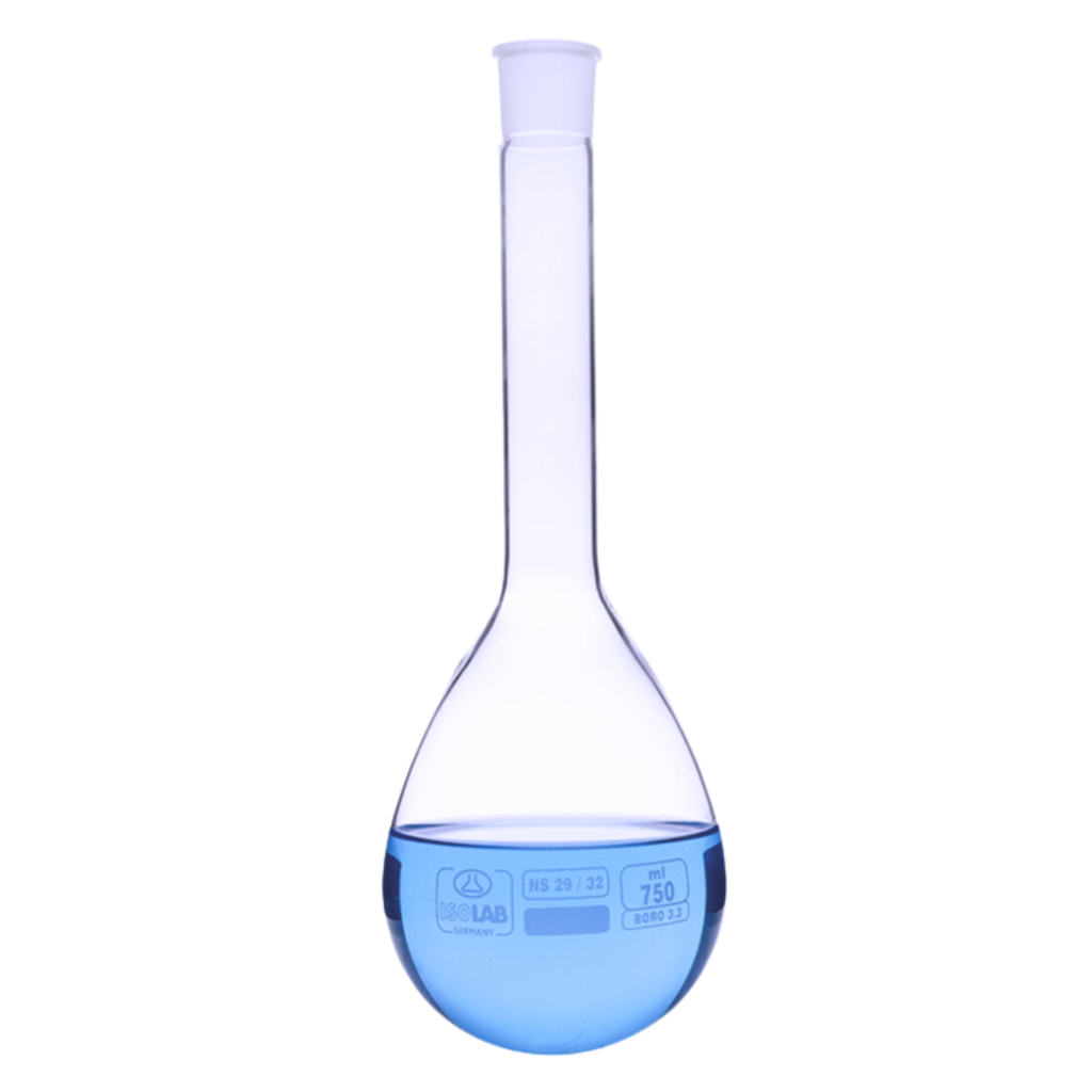 Matraz Kjeldahl vidrio transparente 100 ml DIN 12360 Isolab