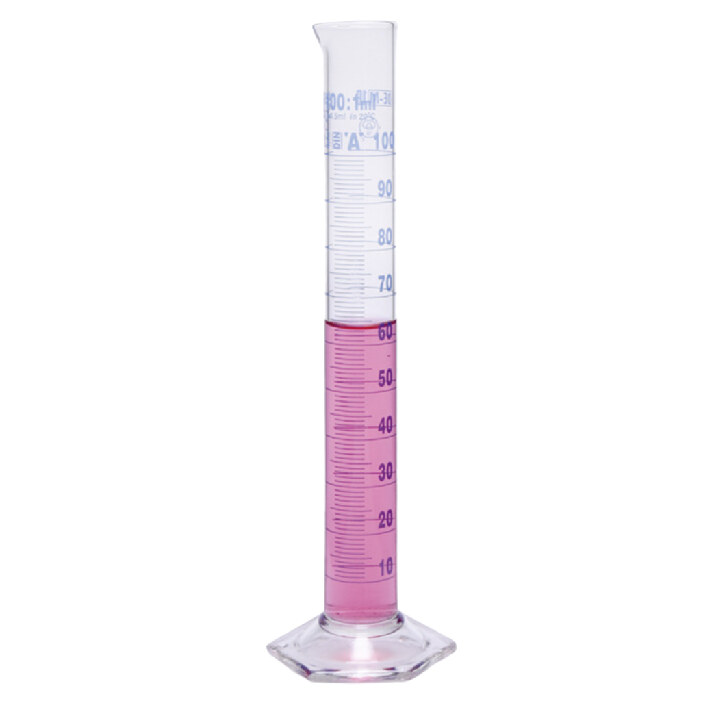 Cilindro Medidor Clase A de Forma Alta 250 ml con Certificado de Conformidad, Vidrio Borosilicato, Isolab