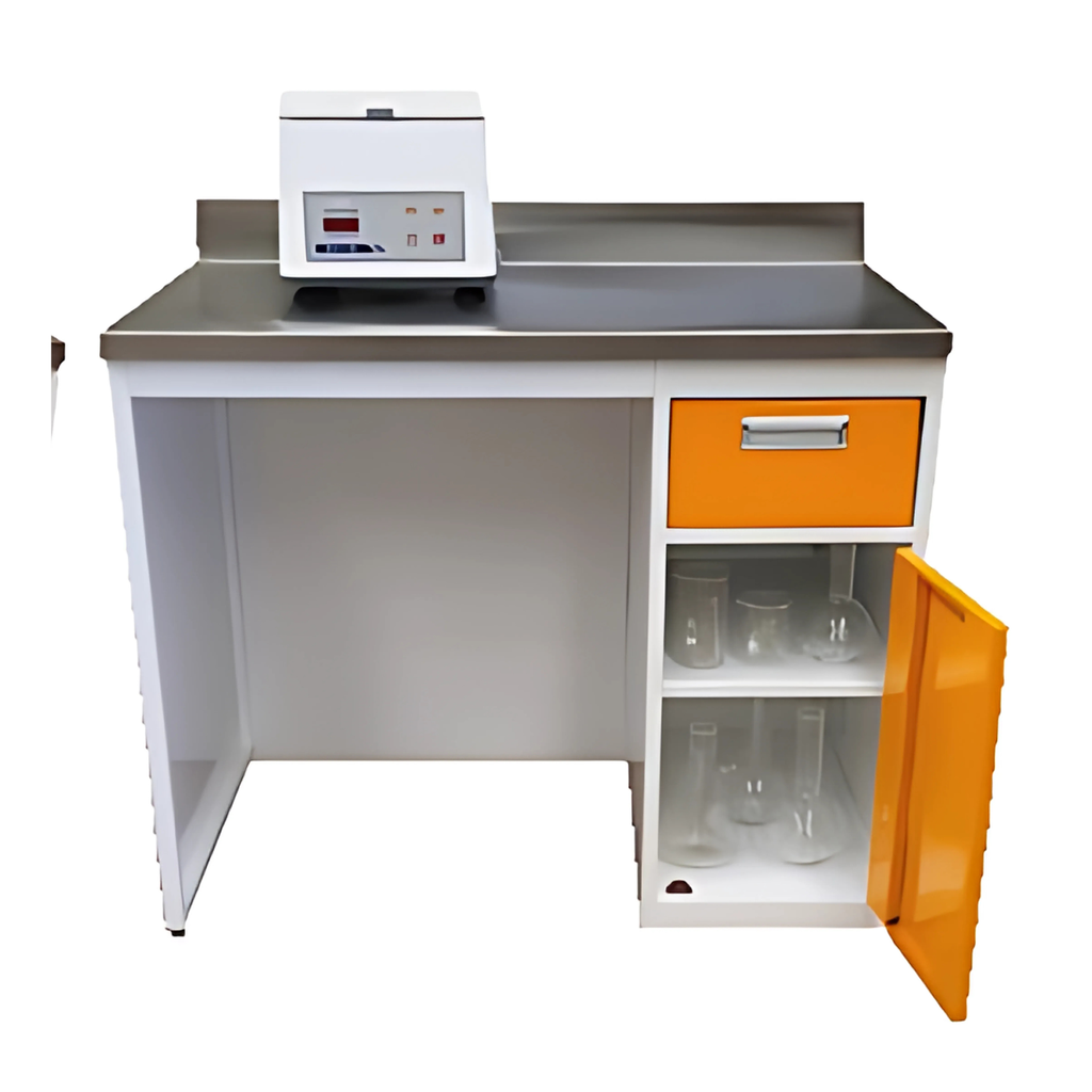 Estación de Trabajo Personal con Cubierta de Acero Inoxidable T304, Gabinete y Cajón, Luzeren