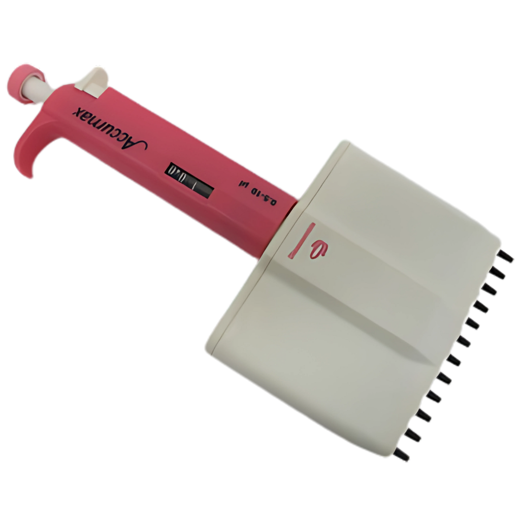 [ACM-2408] Micropipeta Multicanal de 12 Canales 0.5 a 10 uL Certificado ISO 8655 Modelo MA12010 Accumax