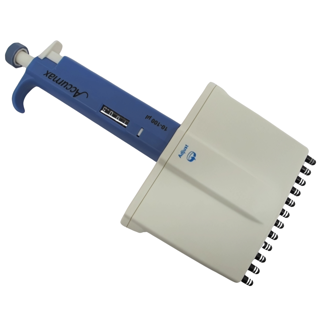 [ACM-2410] Micropipeta Multicanal de 12 Canales 10 a 100 uL Certificado ISO 8655 Modelo MA12-100 Accumax