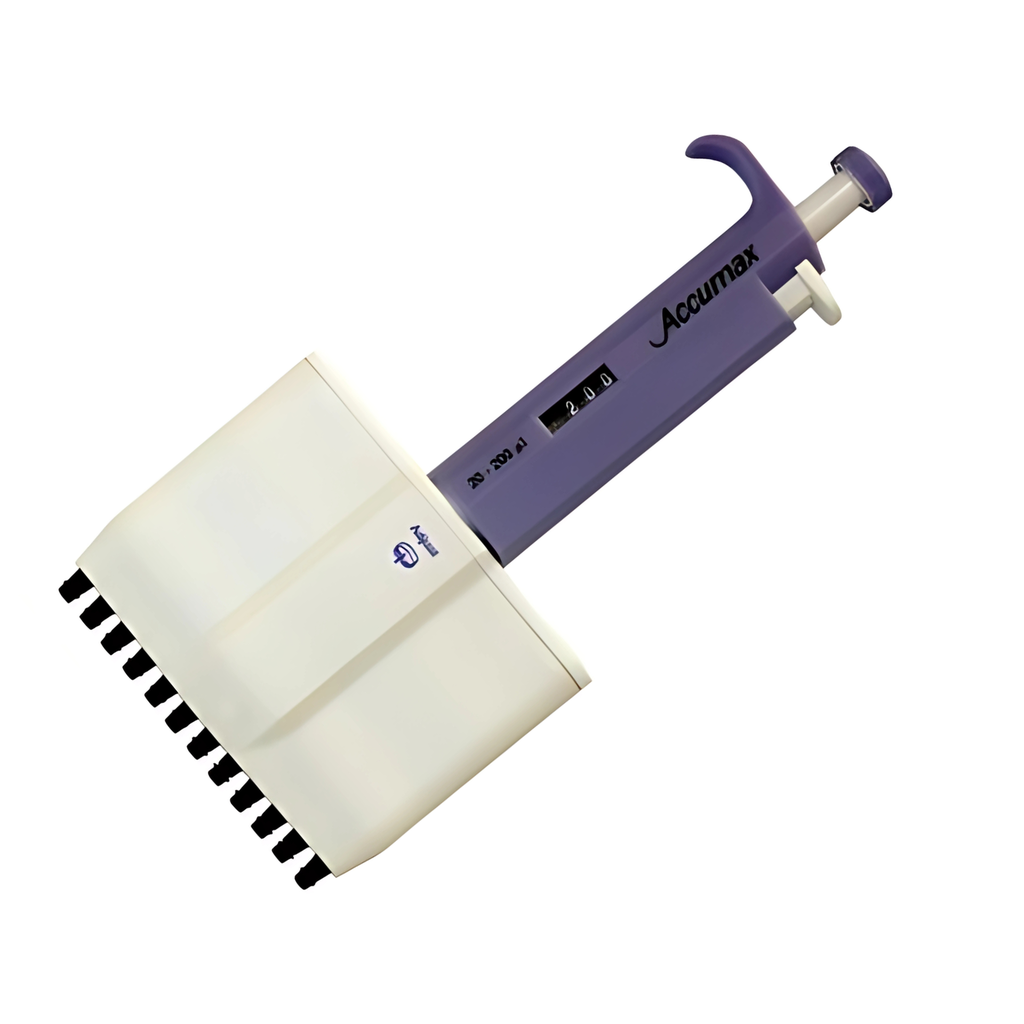 [ACM-2456] Micropipeta Multicanal de 12 Canales 20 a 200 uL Certificado ISO 8655 Modelo MA12200 Accumax