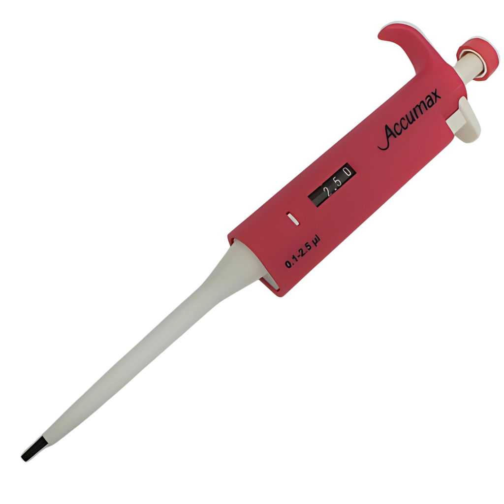 [ACM-2420] Micropipeta de Volumen Variable 0.5 a 10 uL Certificado ISO 8655 Modelo VA-100 Accumax