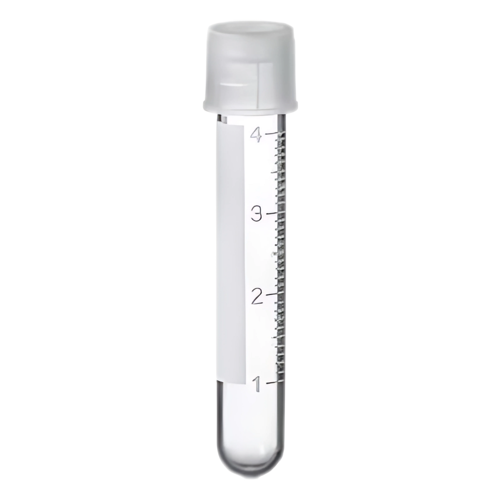 Tubos de Poliestireno Estériles 5 ml con Tapa, 12x75 mm, 100 piezas - Luzeren