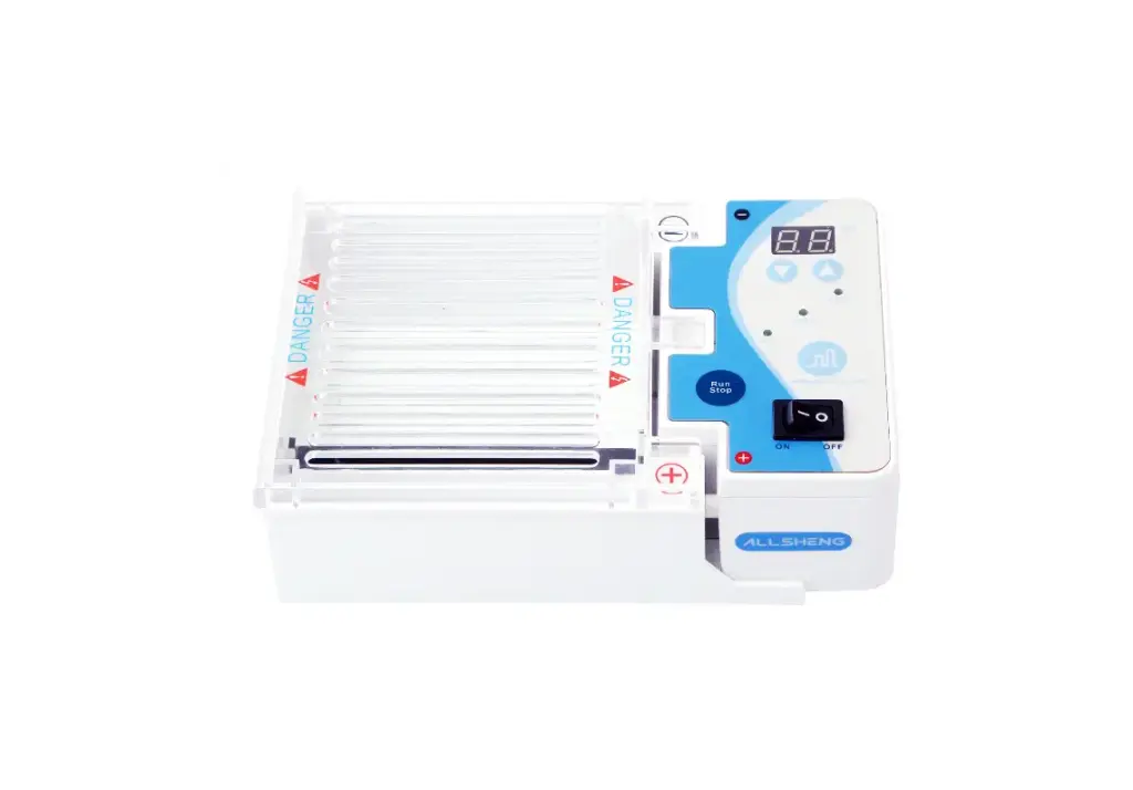 Cámara de Electroforesis Horizontal con Fuente de Poder Integrada – Allsheng