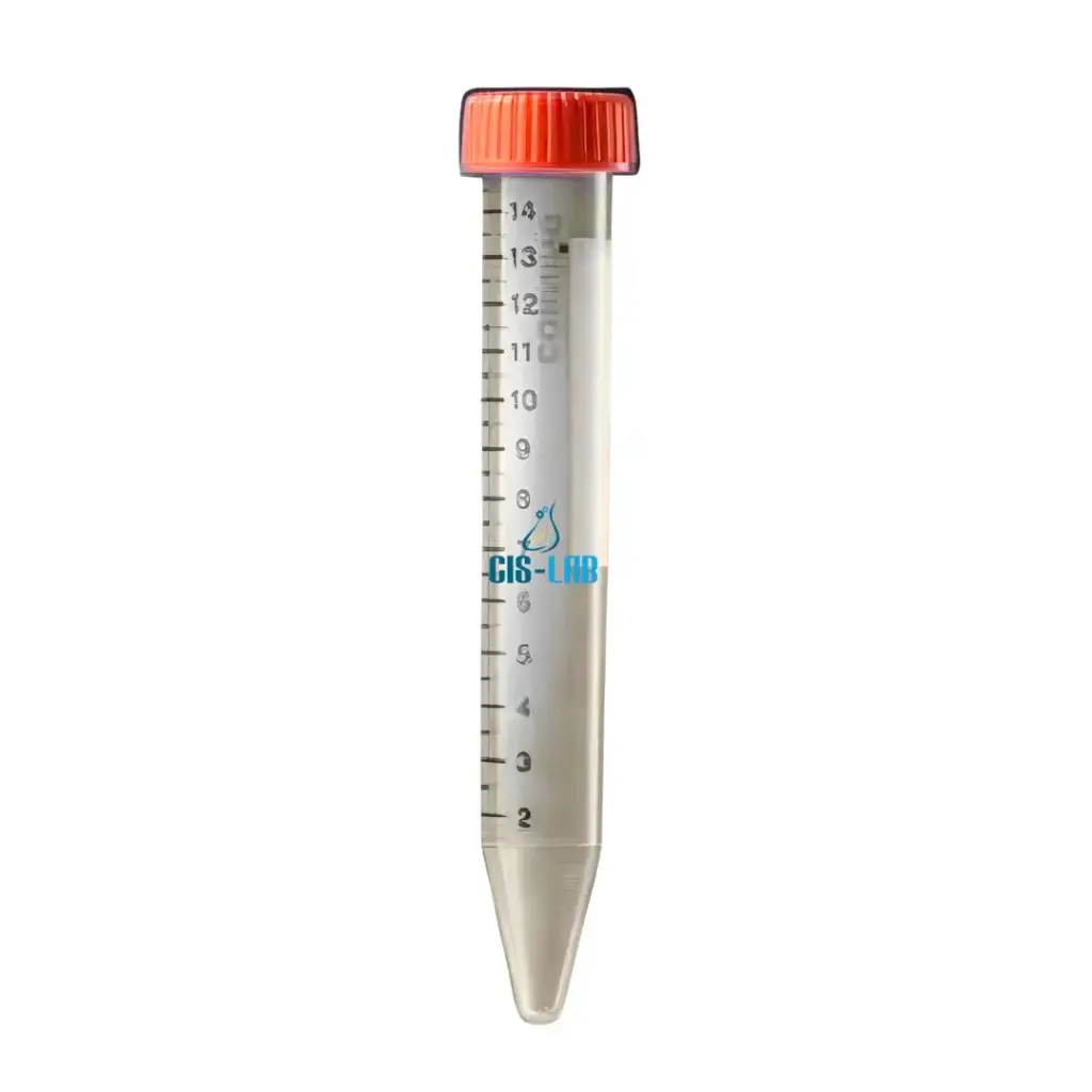 Tubo de PP 15ml Conico, Esteril, Rack c/50, caja 500pcz. Corning