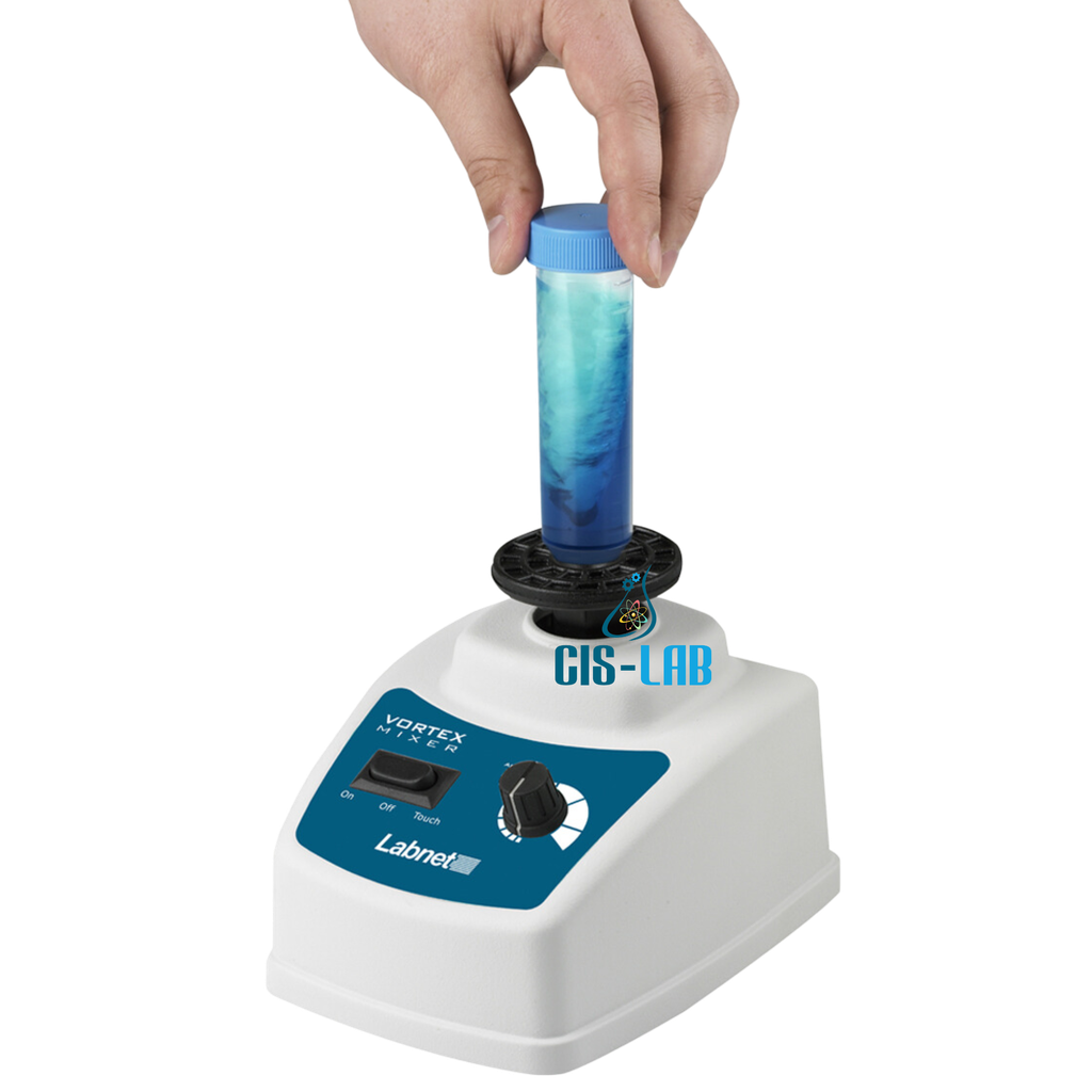 Vortex Mixer 0 a 3,400 rpm con copa para tubos Labnet