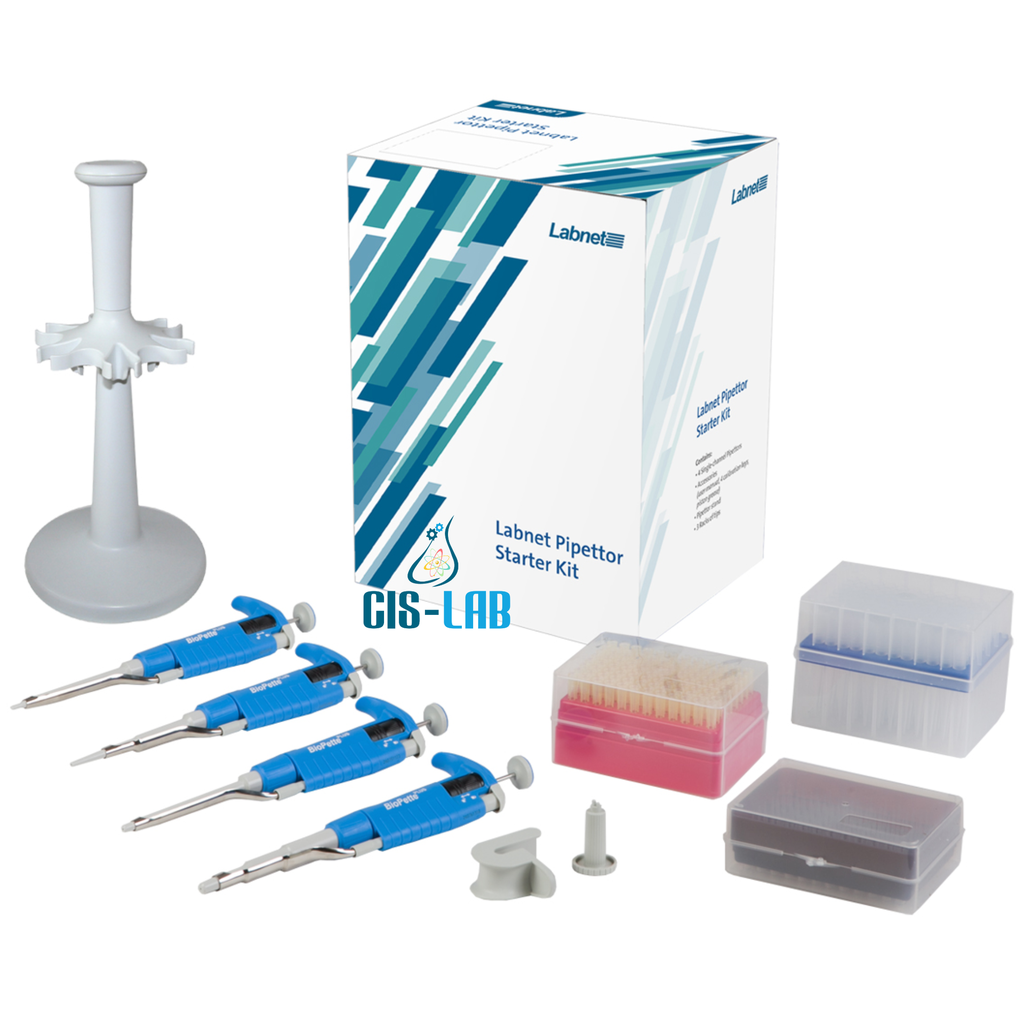 [P3942-SK4] Micropipetas juego 4 rangos con carrusel y racks de puntas Labnet