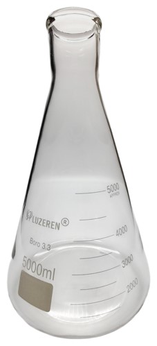 Matraz Erlenmeyer 5 L Ø 65 mm – Luzeren