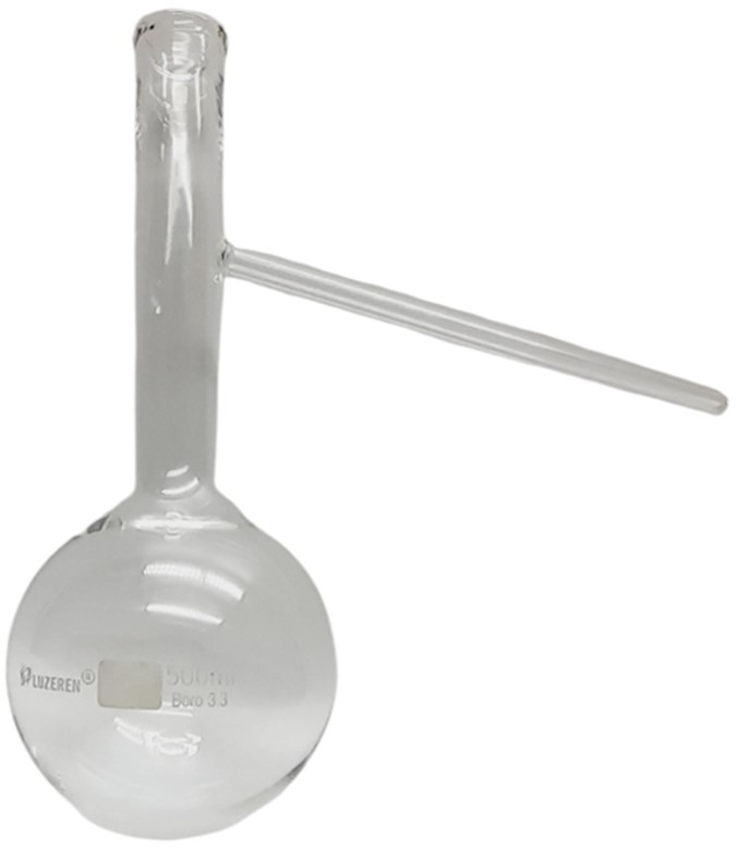 Matraz de destilacion 500ml. Luzeren