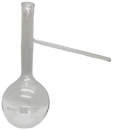 Matraz de destilación 1 L borosilicato 3.3 – Luzeren
