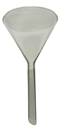 Embudo de vidrio tallo largo 50*150mm. Luzeren