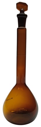 Matraz volumétrico ámbar 100 mL Clase A – Luzeren