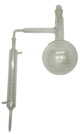 Aparato de destilacion con matraz de 1L. Luzeren
