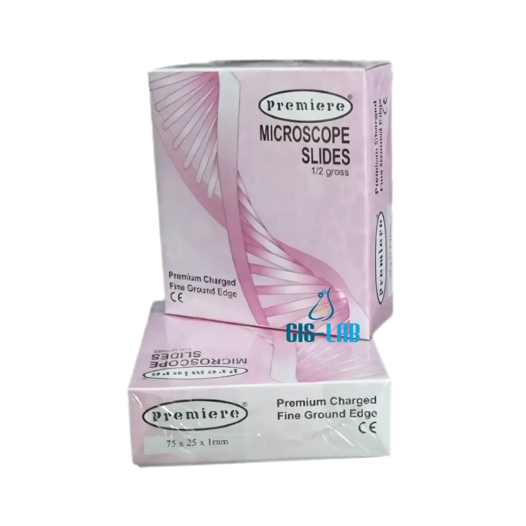 Portaobjetos Adhesivos Cargados Positivamente (25x75mm), PREMIERE 