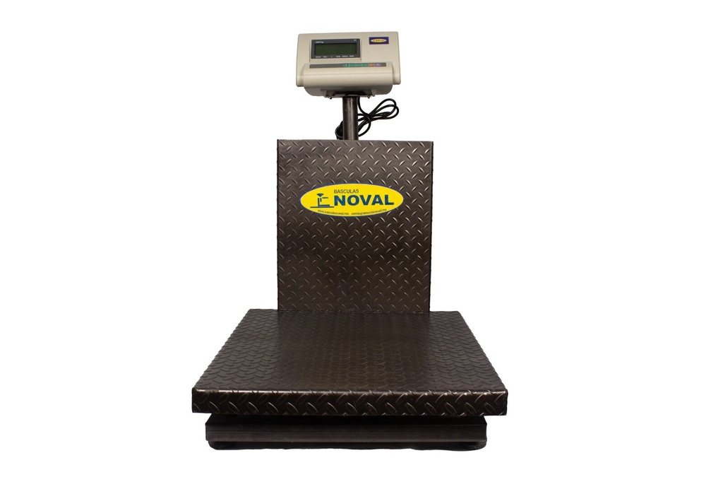 Báscula digital Noval apaisada con respaldo completo, 300 kilos, 60x50cm - Noval