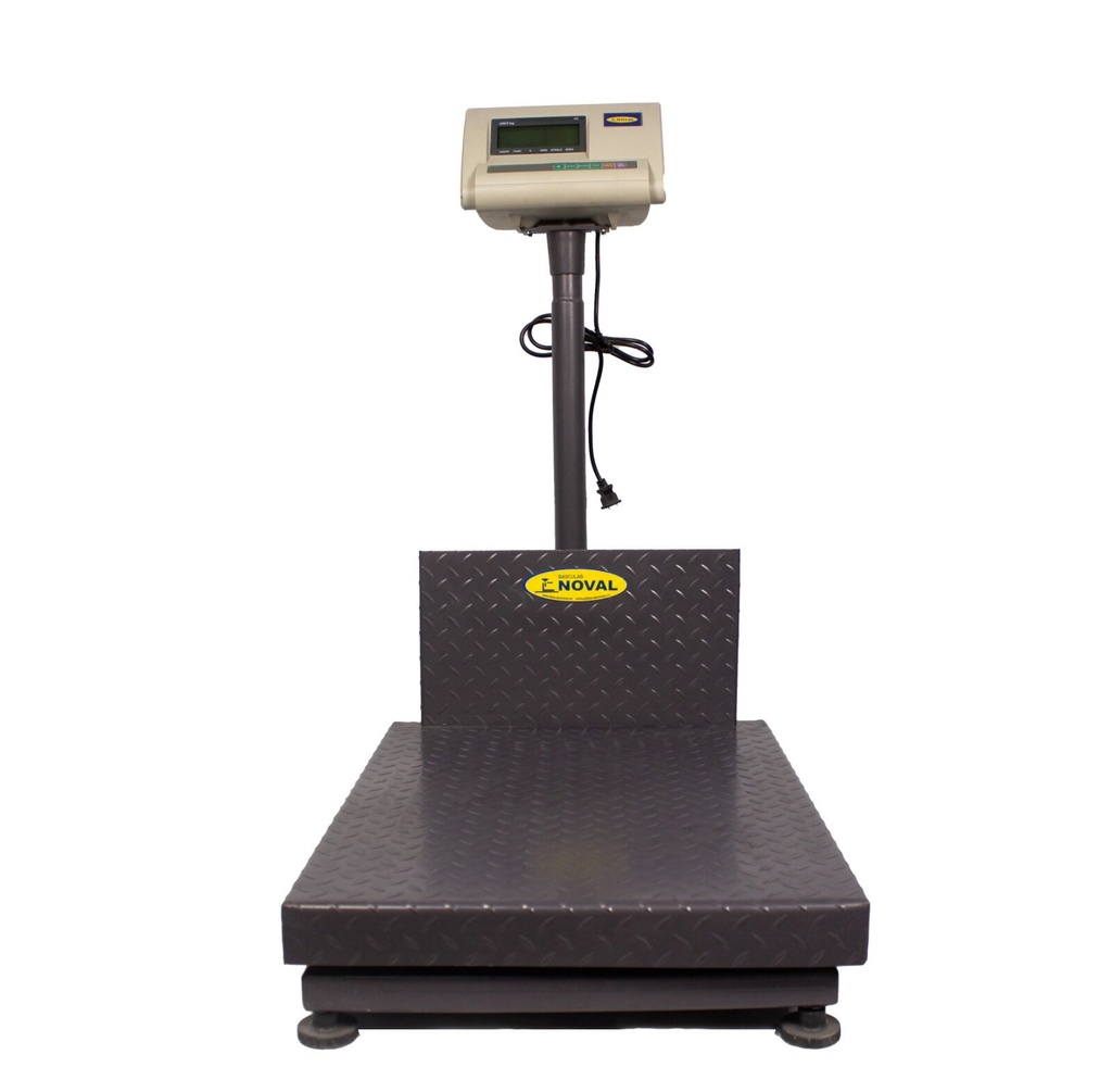 [NVL-JR-300RSM] Báscula digital Noval apaisada con respaldo medio, 300 kilos, 50x60cm - Noval