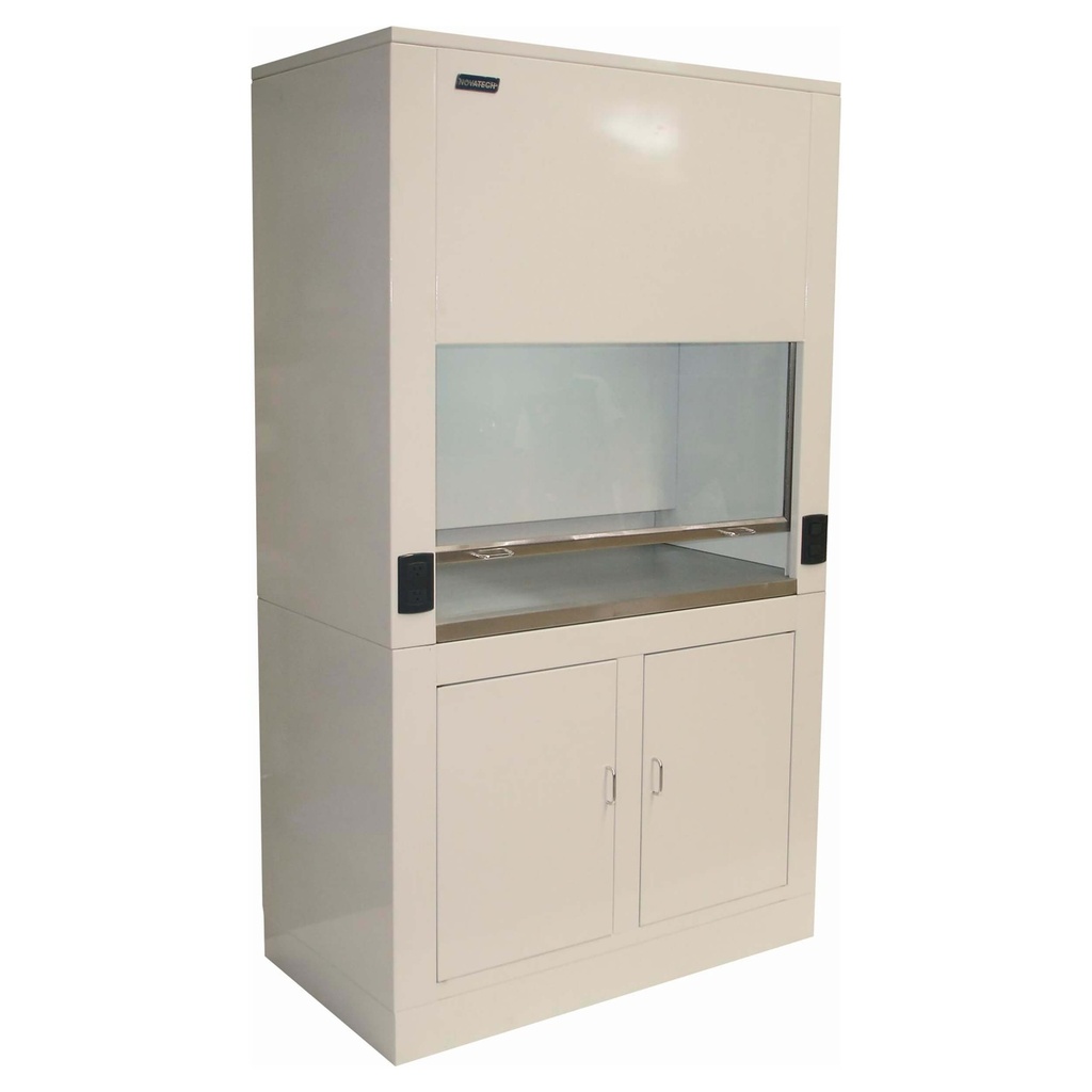 Campana de extracción de humos en acero esmaltado 180cm con base - novatech
