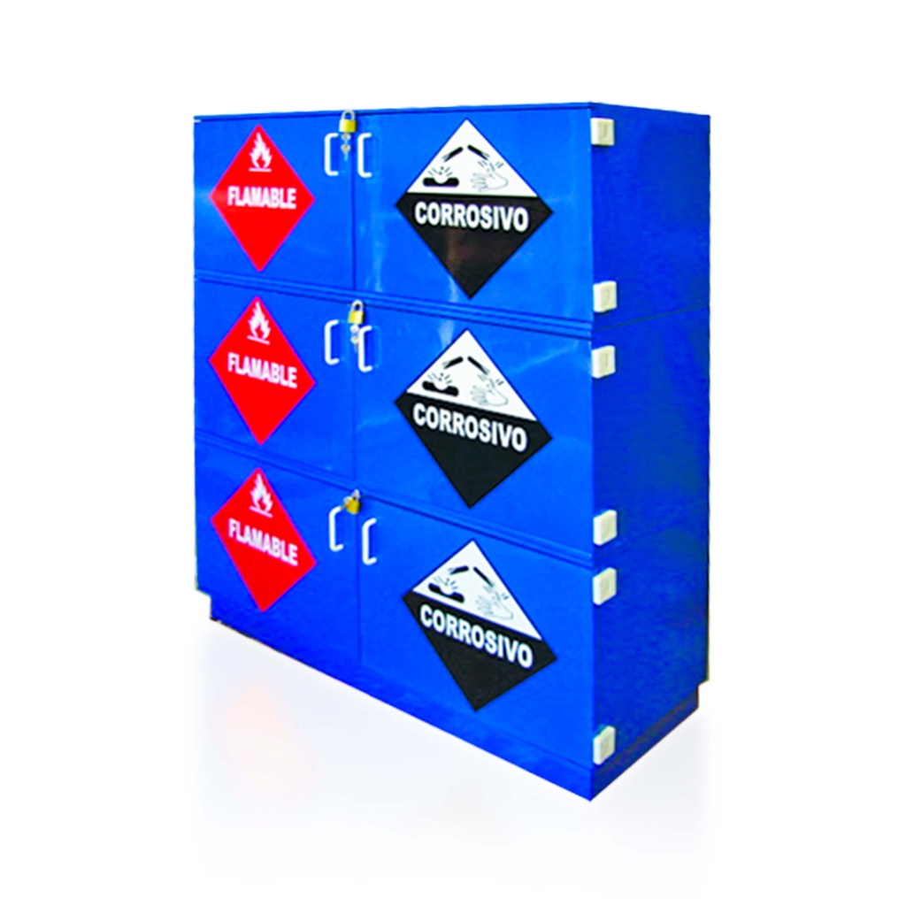 [GAB-PW47] gabinete apilable azul - novatech
