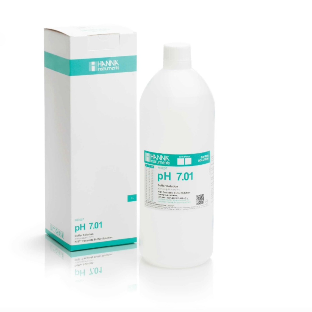 Solución de calibración de pH 7.01 " 25°C, frasco 1 L 