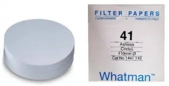 [1441-110] papel filtro # 41 de 11cm, 100/paq. whatman