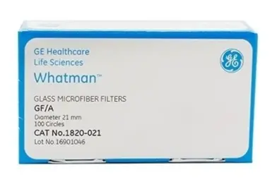 [WT-1820-021] microfibra de vidrio gf/a de 2.1cm, 100/pq. whatman