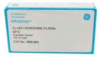 [WT-1822-024] microfibra de vidrio gf/c de 2.4cm, 100/paq. whatman