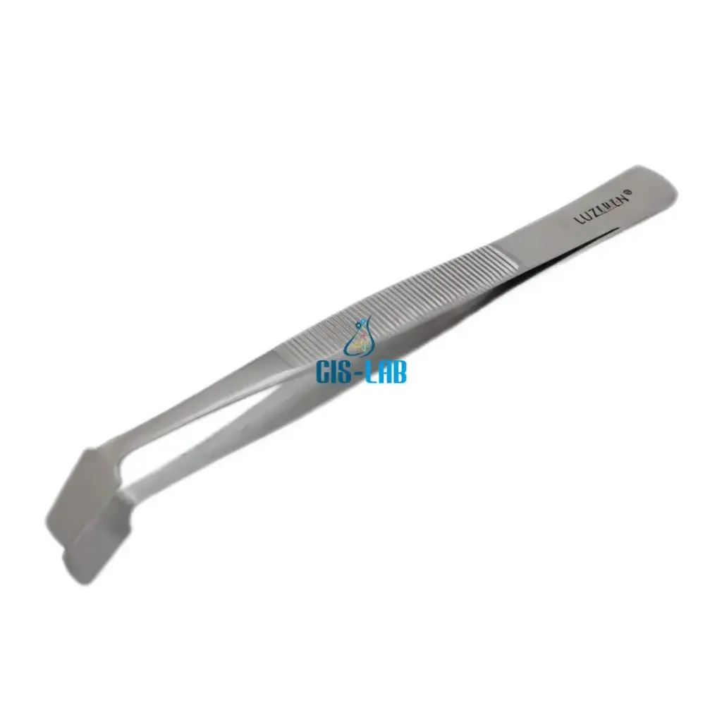 Pinza de disección 105 mm punta curva plana – Inox (Luzeren)