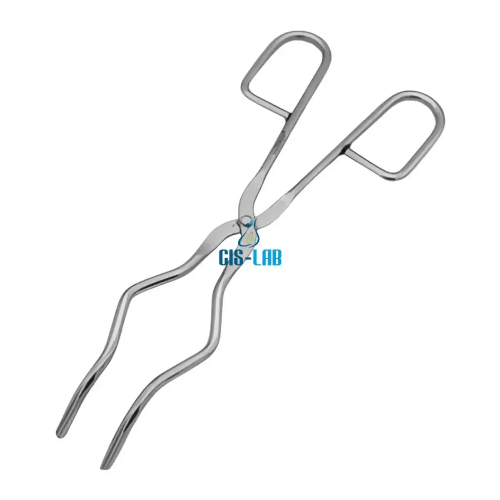 [LUZ-1659] Pinzas para crisol 200 mm – Acero niquelado Ø5 mm (Luzeren)