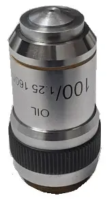 Objetivo acromático 100X/1.25 OIL (tubo 160 mm) – Luzeren