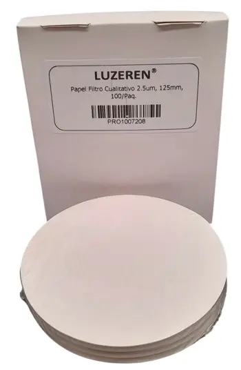 [LUZ-7208] Papel filtro cualitativo 2.5 µm Ø125 mm – Luzeren