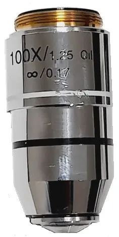 Objetivo acromático infinito 100X/1.25 OIL – Luzeren