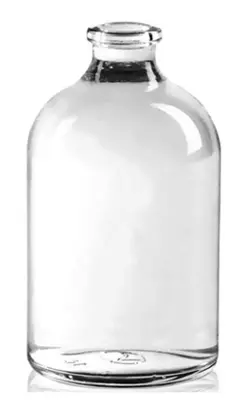 [LUZ-21122] Frasco vidrio claro borosilicato 100 mL boca 20 mm – Luzeren