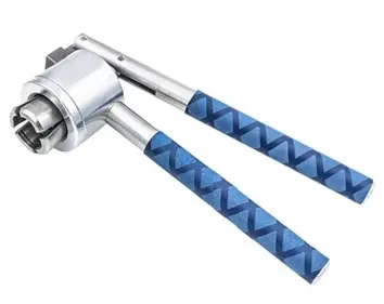 [LUZ-21376] Engargoladora Luzeren 20 mm, acero cromado, flip-off/aluminio