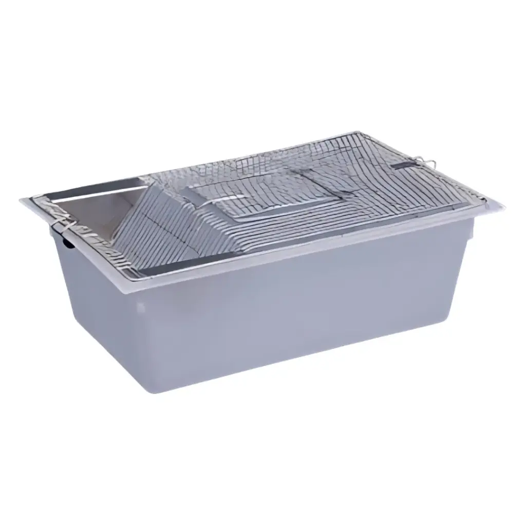 Jaula para animales grande PP tapa SS 410×250×150 mm – Luzeren